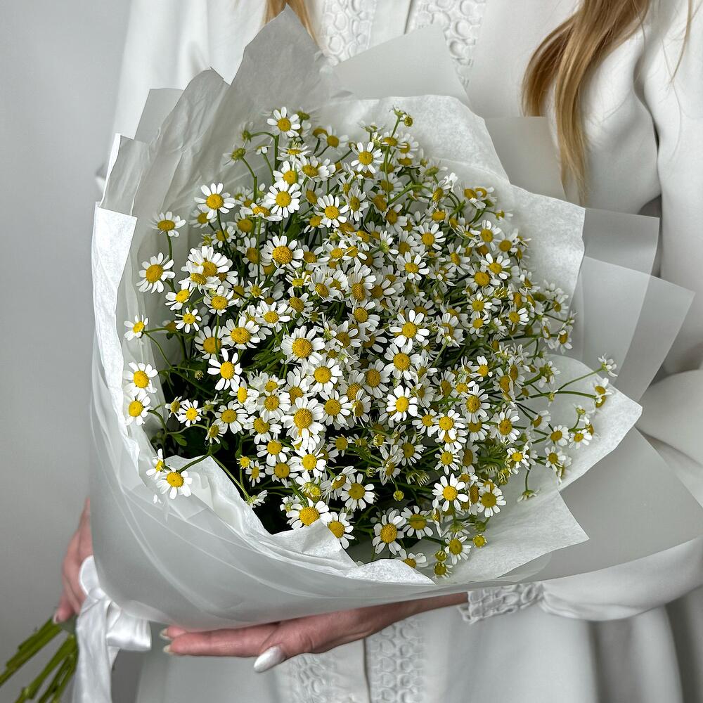 Букет из 15 кустовых ромашек