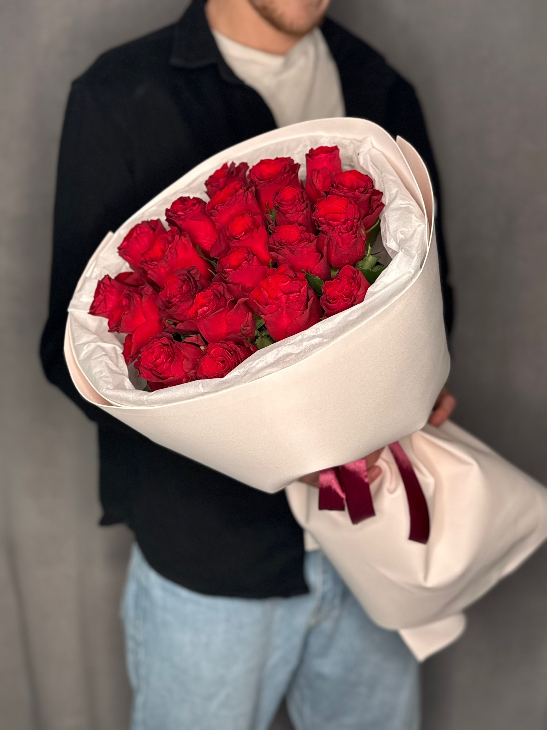 Букет из 21 красной розы
